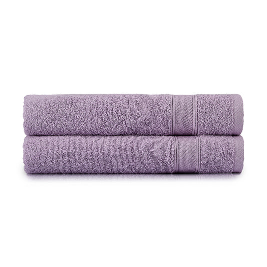 Badetücher Set Lila Violett Lavendel - 2 x Badetuch 70x140cm