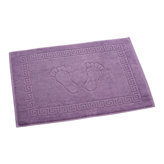 Badvorleger Lila Violett Lavandel - Premium Qualität 100% Baumwolle 50x80cm Badematte - Duschvorleger